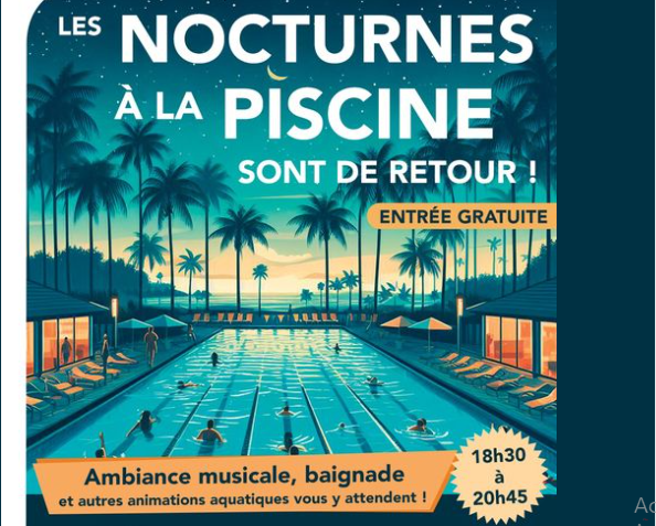 Piscine nocturne