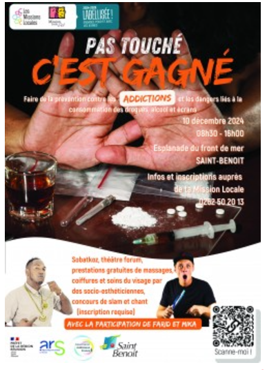 Pas touché, c'est gagné : Journée de prévention contre les addictions (drogues, alcool, écrans)