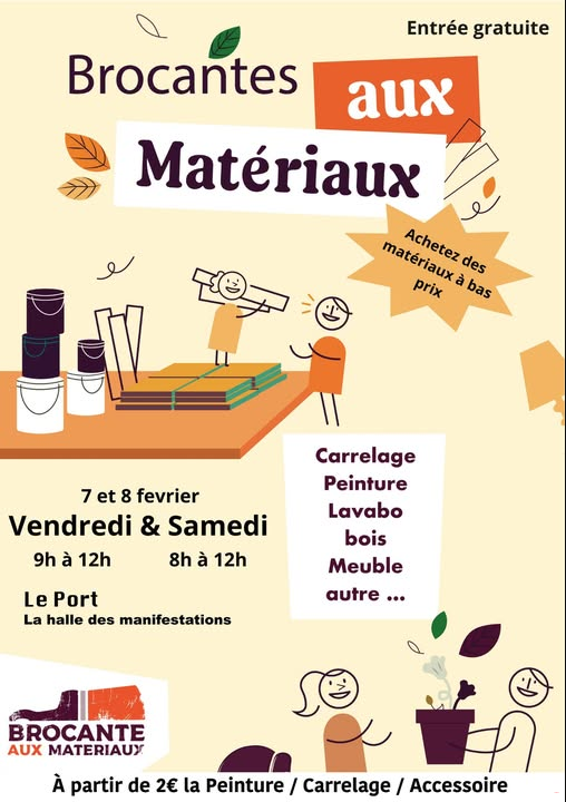 Brocante aux matériaux